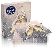 Vista 7 de Servilletas de globo para cócteles, aperitivos, bebidas de bar, cumpleaños y eventos de fiesta, 3 capas gruesas y absorbentes