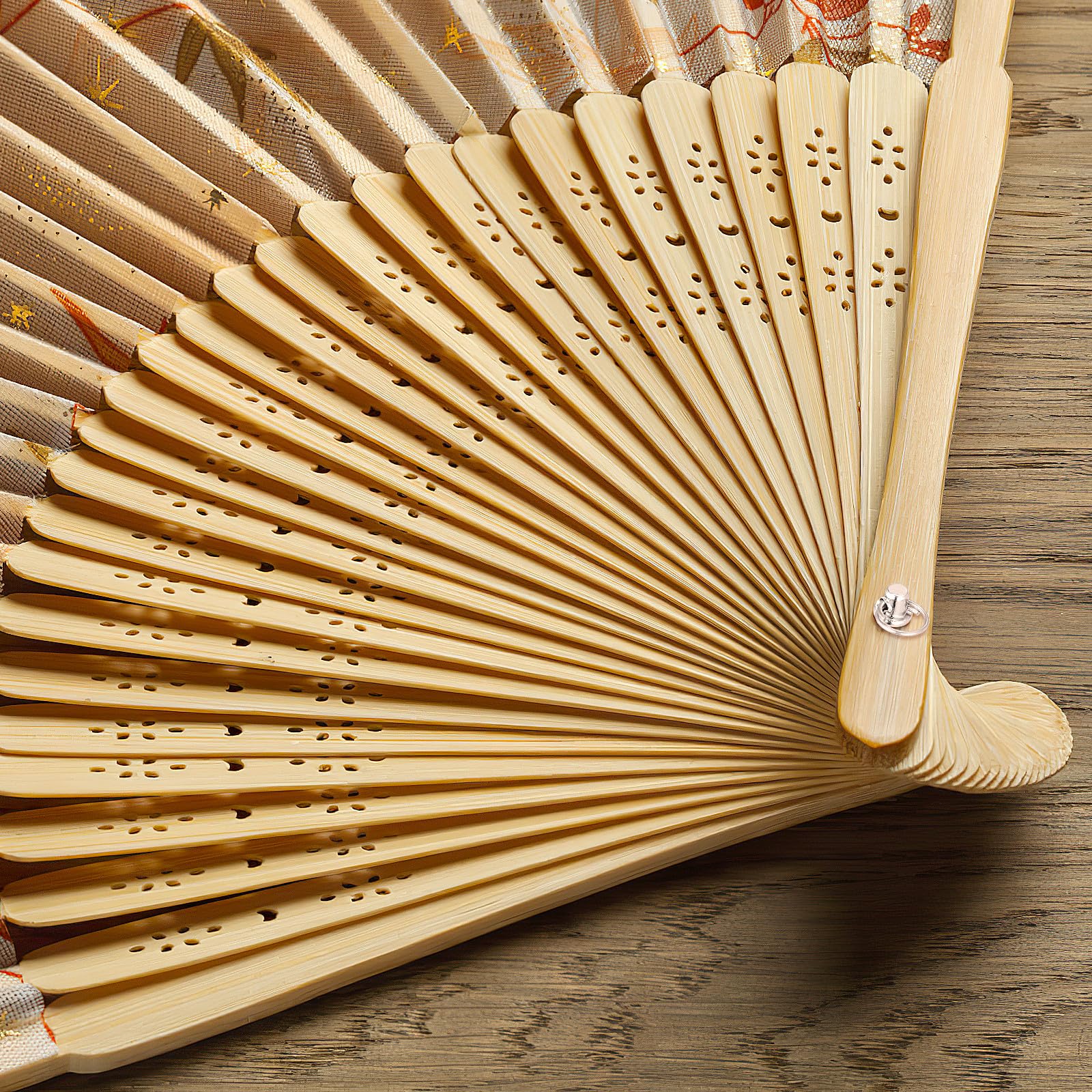 COLLBATH Kit di Riparazione Struttura per Ventaglio per Facile e Portatile 5 Set di Rivetti e Dadi in Inossidabile del Folding Fan