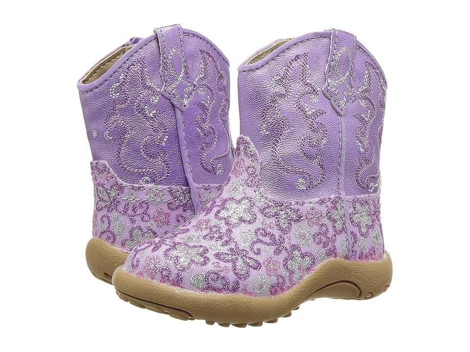 

Roper Kids Cowbaby Lavender (Infant/Toddler) (Purple Faux Leather Glitter Vamp) Cowboy Boots