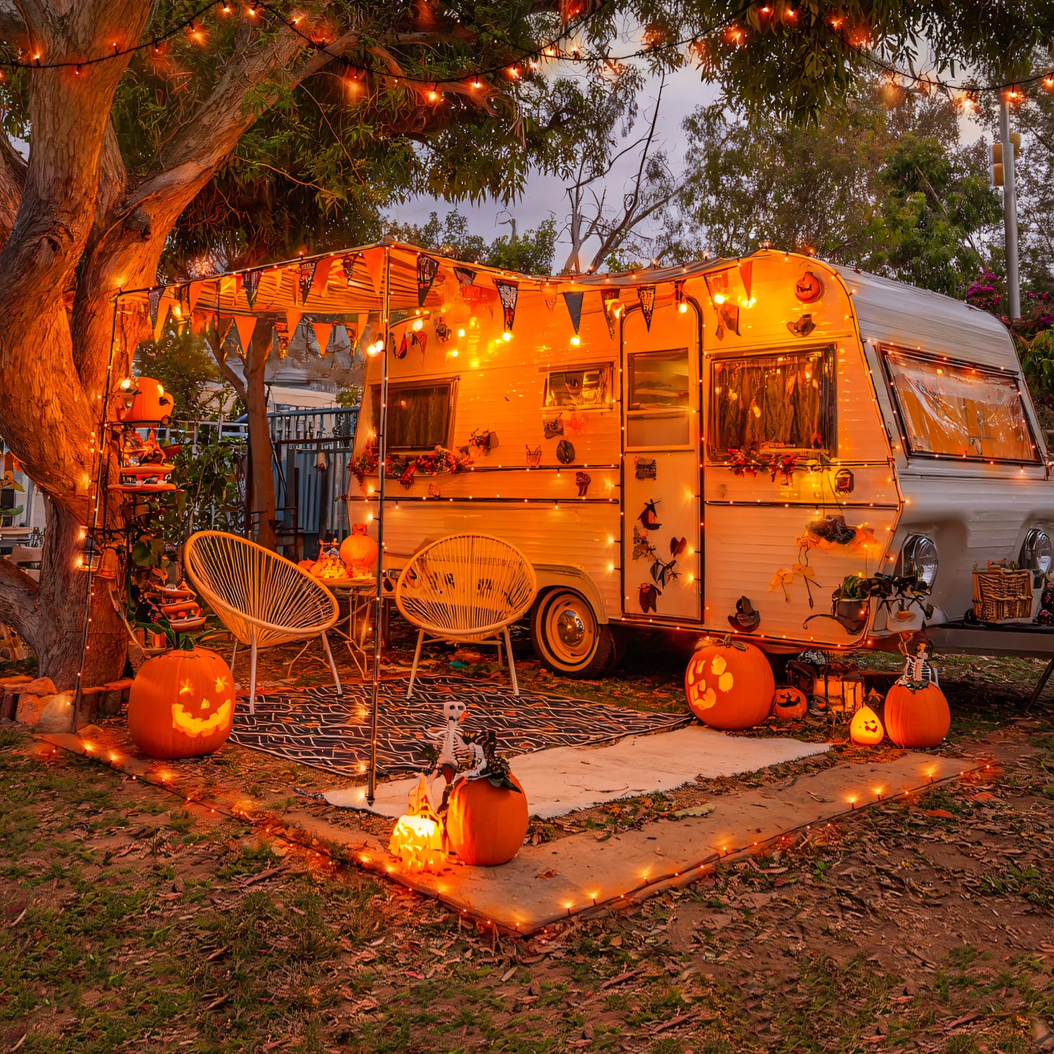 Amazon.co.jp: JMEXSUSS オレンジハロウィンライト2個パック