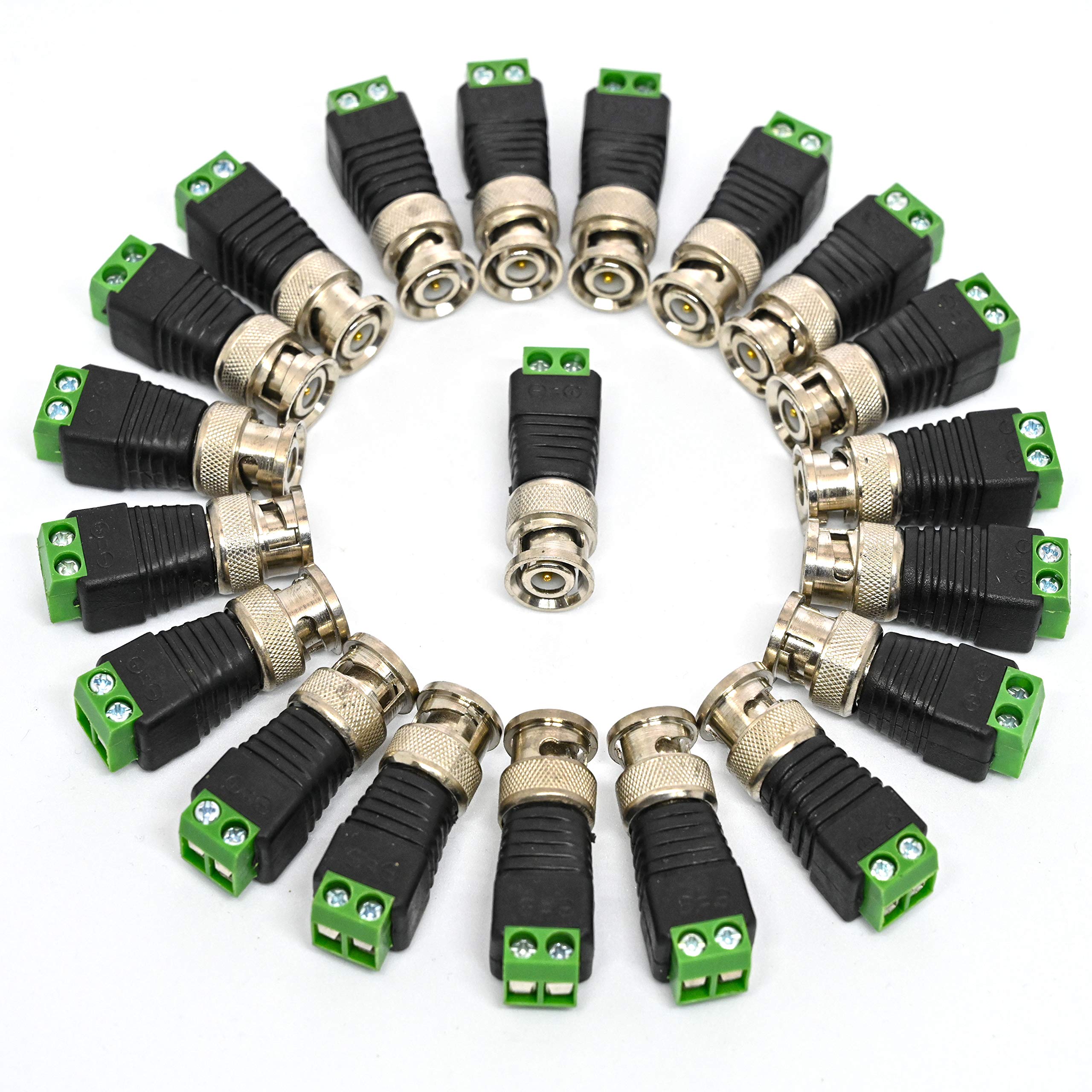 Smart Eye Bnc Male Connectors Screw Type for CCTV Camera (Green) - Pack of 20 Pcs-image-11