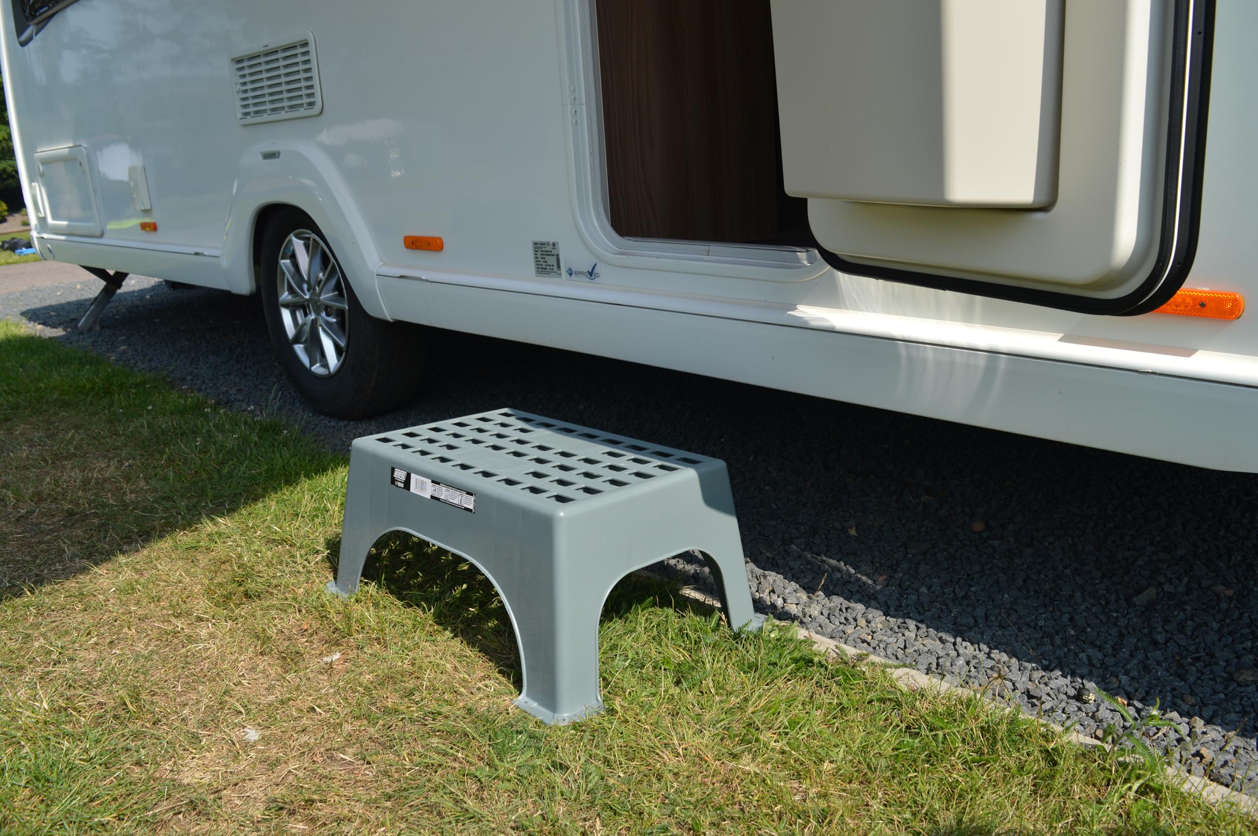 Maypole Große Kunststoff-Trittstufe, ideal für Wohnwagen, Wohnmobil, Garage, Zuhause, maximale Traglast: 150 kg