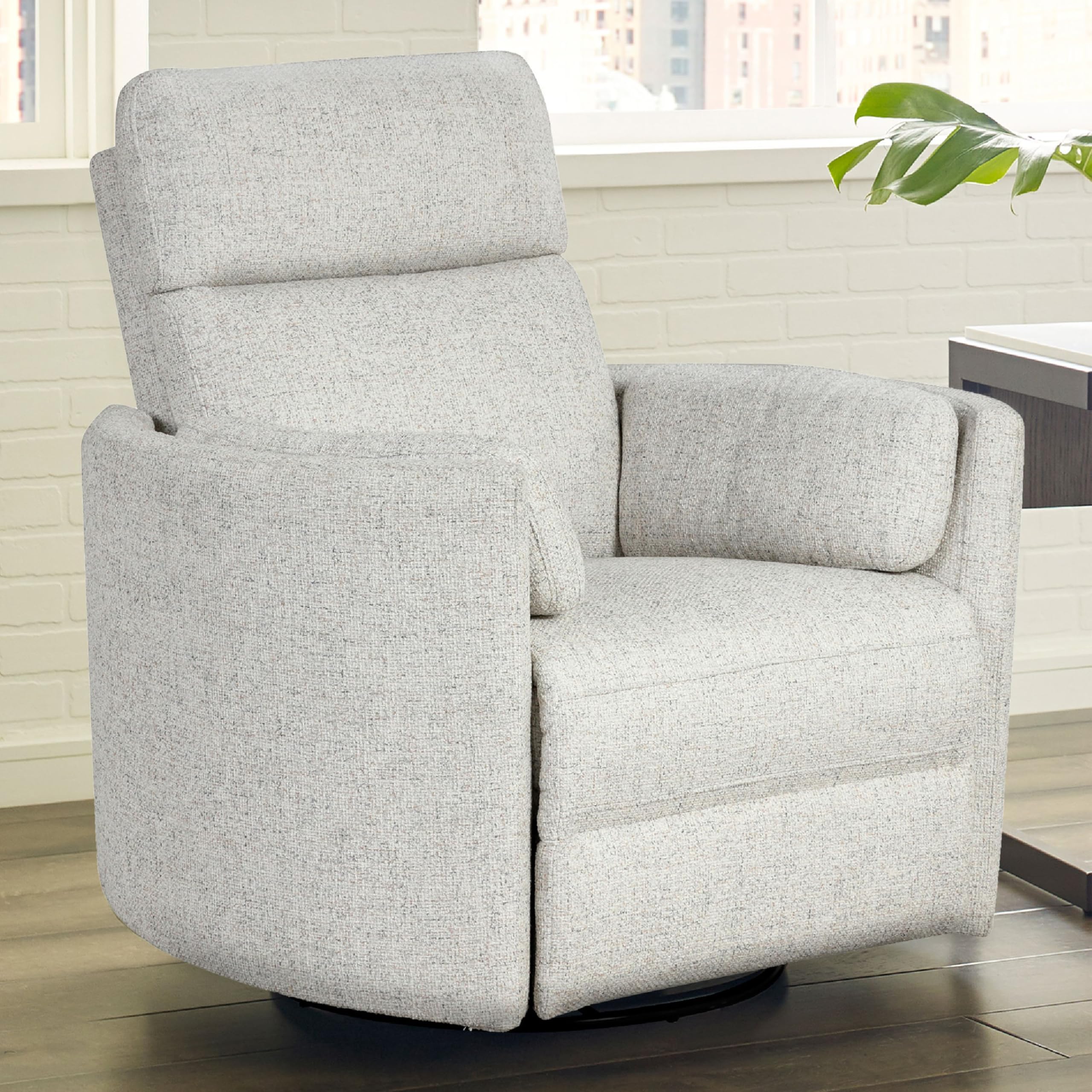 Parker Living Radius - Natural Beauty Quartz Power Swivel Glider Recliner for Adults with USB and Type-C Ports, Single Sofa Chair for Living Room