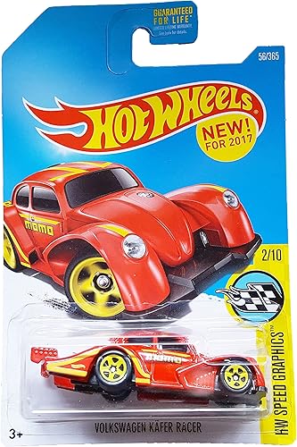 Hot Wheels 2017HW velocidad gráficos Volkswagen Kafer Racer 56365, rojo