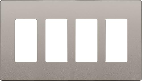 Vista 28 de LIDER - Cubierta decorativa de interruptor con acabado mate, placa de pared sin tornillos, tamaño mediano, 3 bandas de 4.88 x 6.77 pulgadas