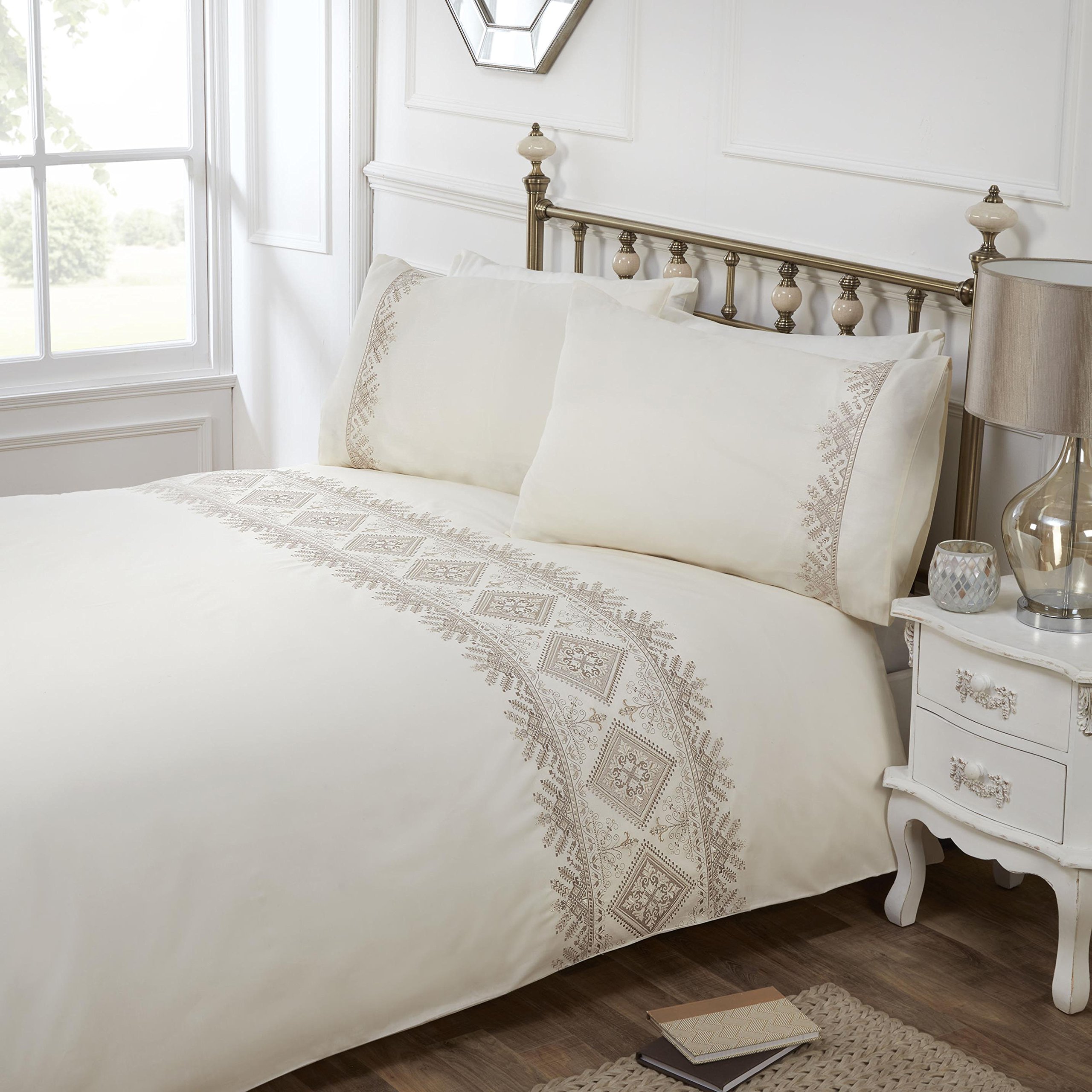 Rapport Kanza Duvet Set, single - Cream