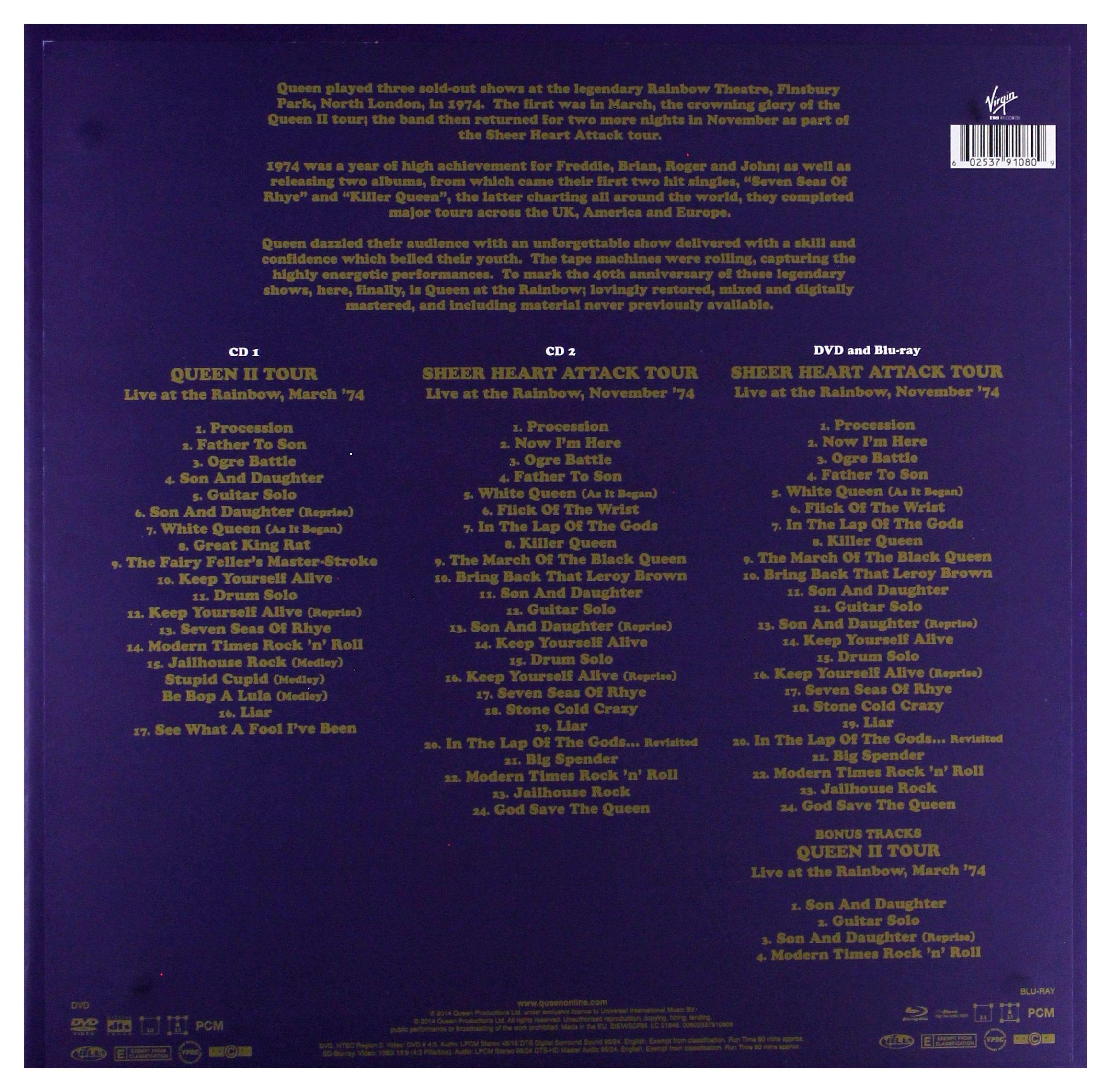 Queen: Live At The Rainbow '74 (limited Super Deluxe Boxs