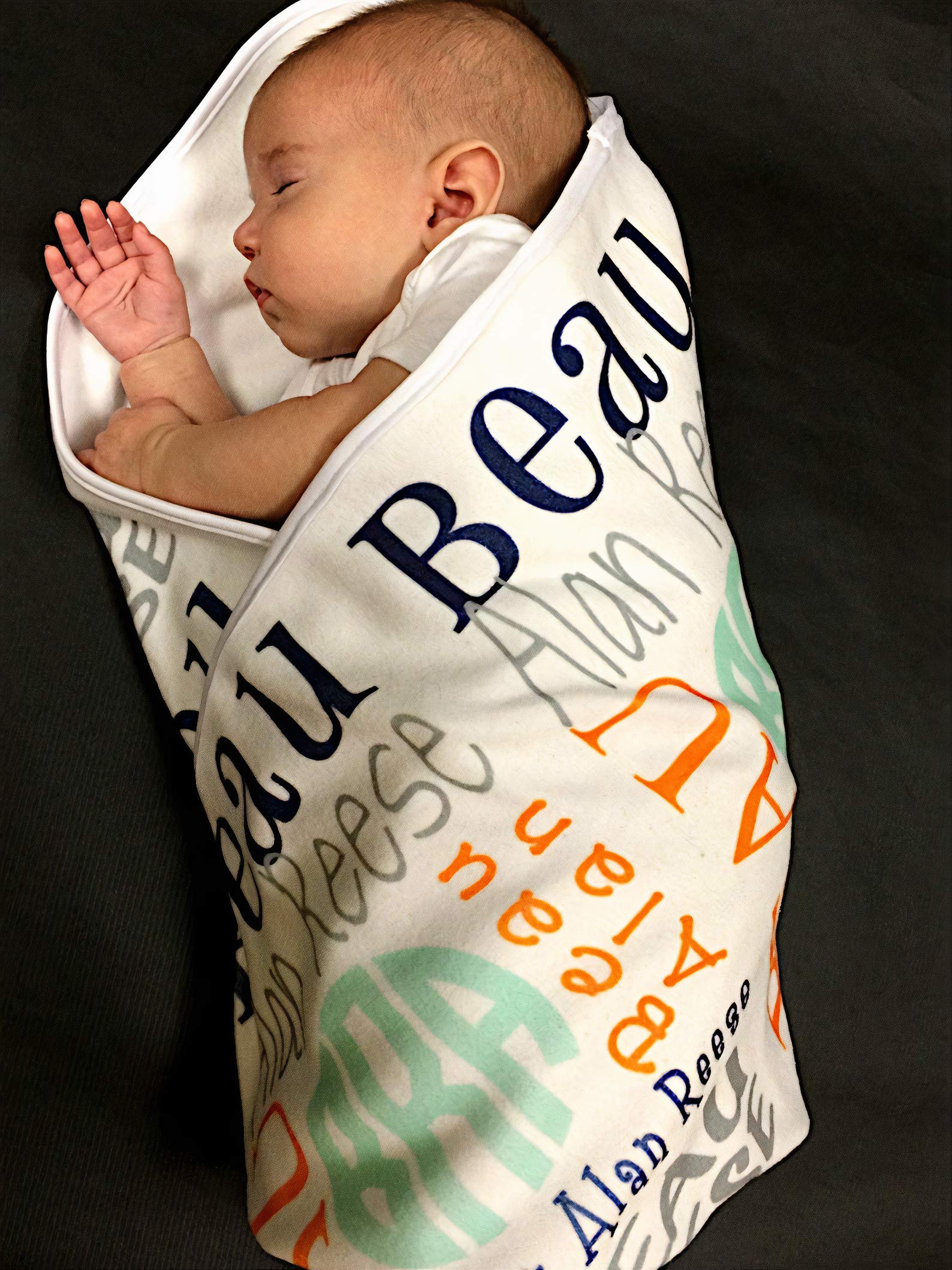 Personalized Name Blanket - Custom Baby, Kids, Adult Blanket With Name, Ultra-Soft Sherpa, 3 Sizes