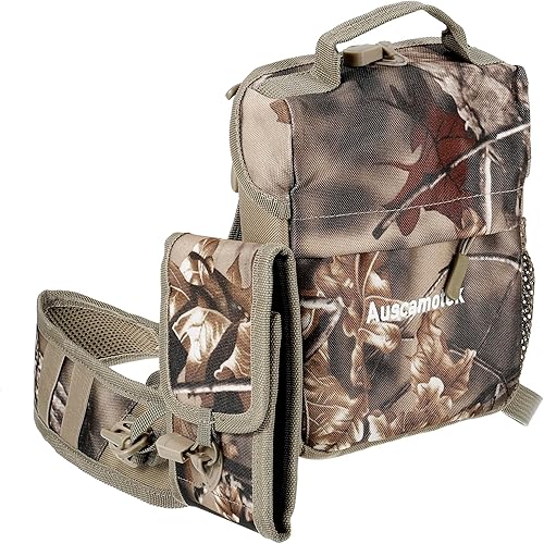 Miniatura 2 de Auscamotek Arnés de binoculares con funda de telémetro para caza y observación de aves, paquete de correas de camuflaje y bolsa de telémetro