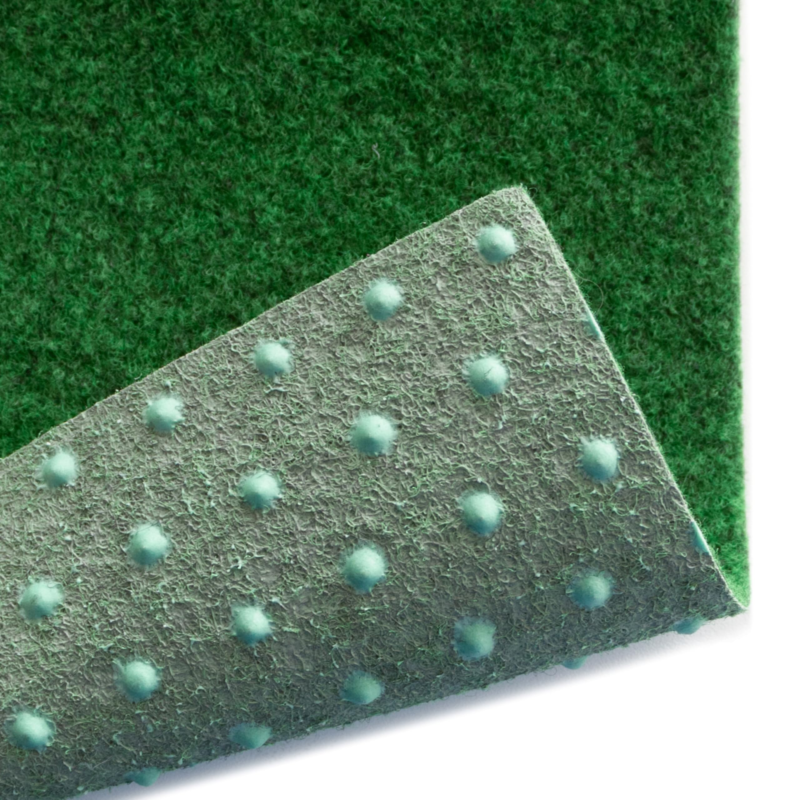 Primaflor Rasenteppich | Grün, 4,00m x 3,00m | Comfort | UV-stabil & schnelltrocknend | Mit Noppen | Kunstrasen-Teppich für Balkon, Terrasse & Poolbereich | Outdoor Bodenbelag | Balkonteppich