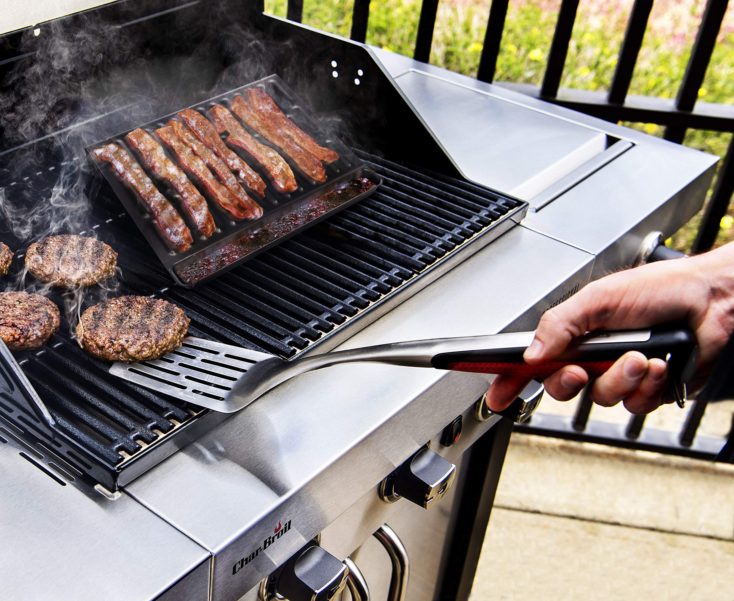 Char-Broil 140 772: Plancha para beicon (1 Unidad), Acero Inoxidable.