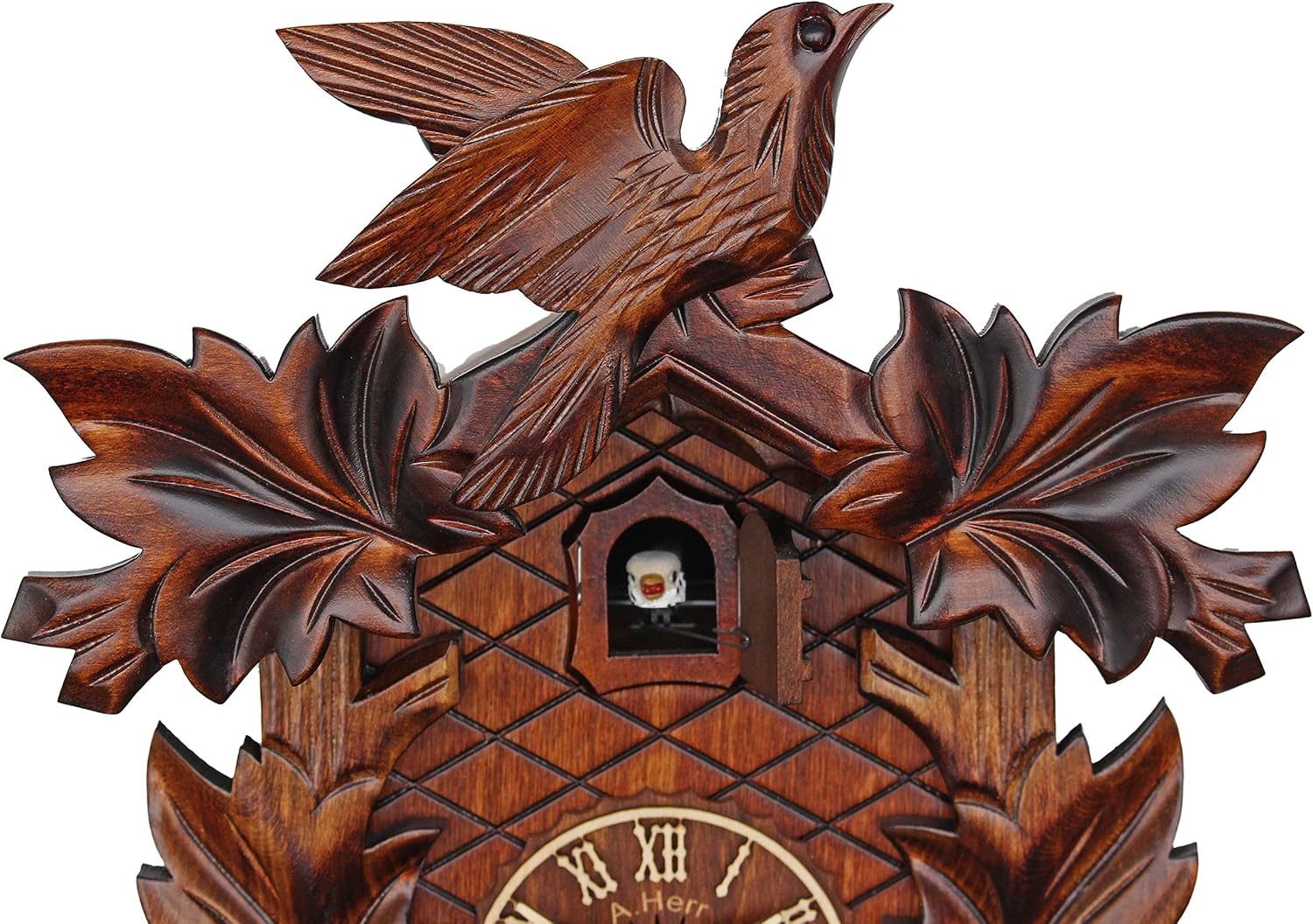 Cuckoo Clock - The Traditional Vine Leaves