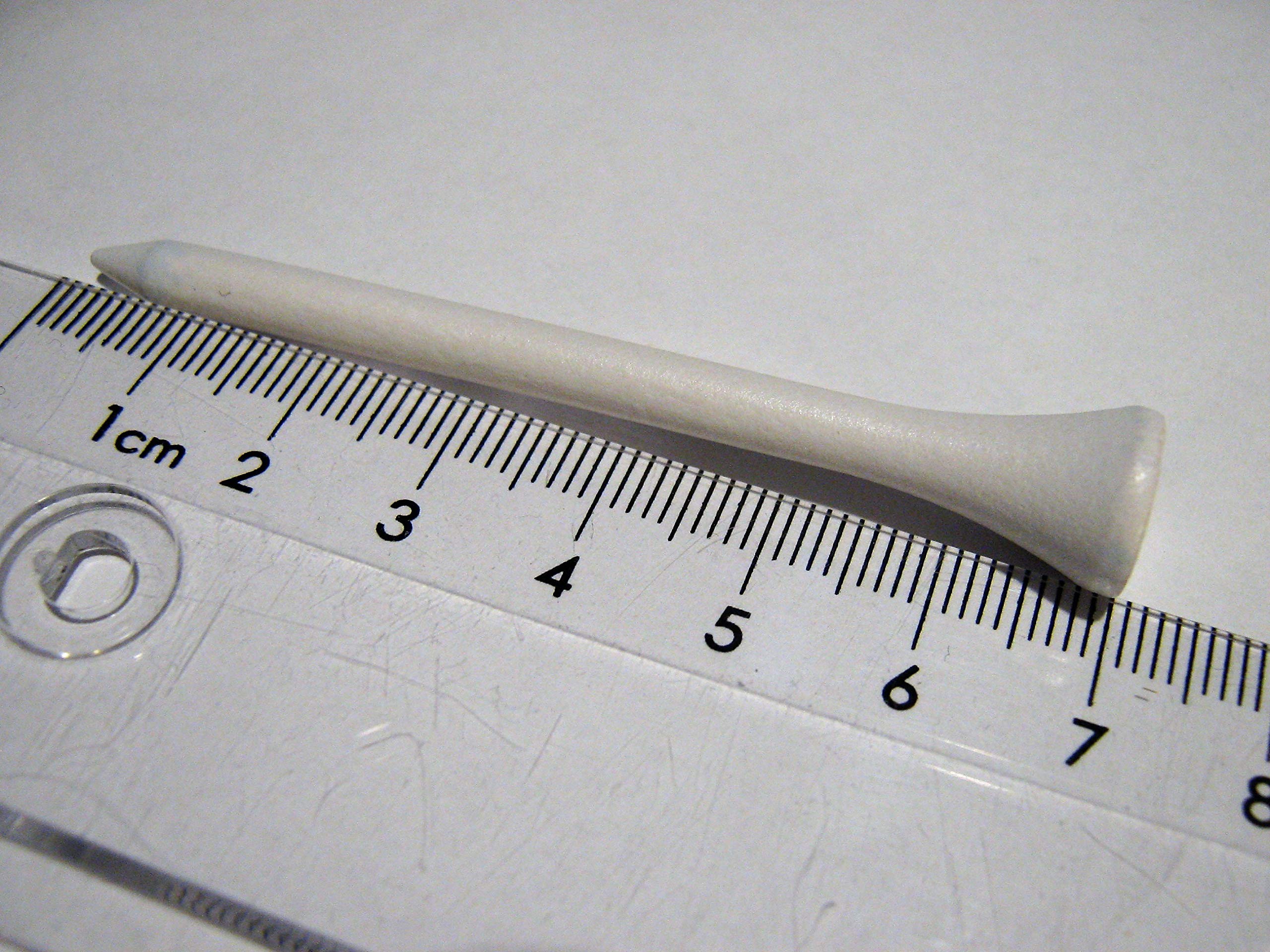 Golf TEES - 70 mm (2 3/4") - 2500 Stück - Holz - Farbe: weiß