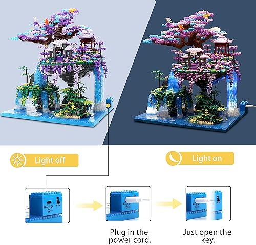 Miniatura 5 de The Moon Palace - Juego de bloques de construcción de bloques de construcción de gran tamaño, colección de arquitectura china, regalo para adultos y