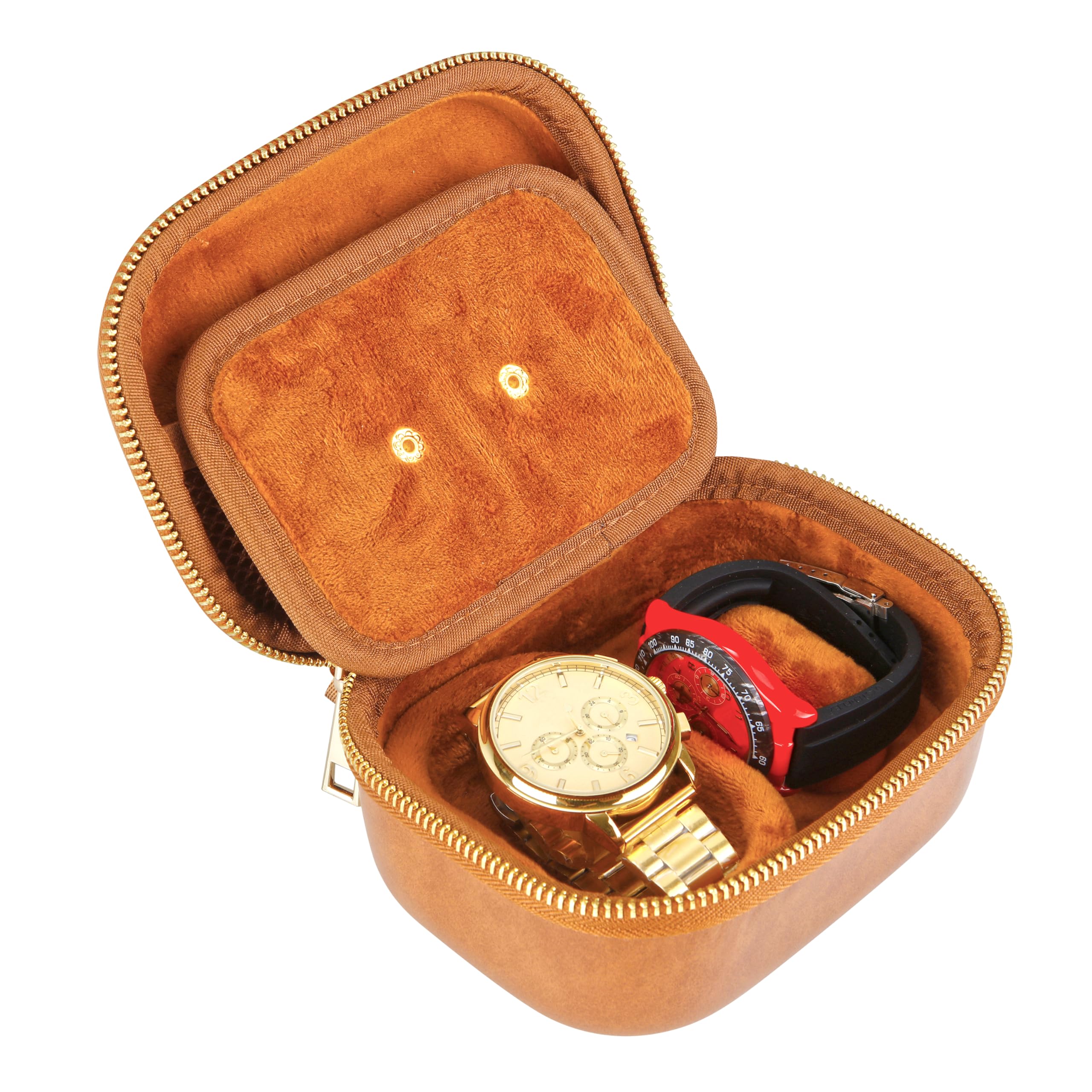 ITNXVKGES Watch Box, Luxury Leather Watch Case For Wristwatches and Smart Watches, Luxury watch, TWS earbuds,Jewelry Box For Women/Men Birthday Day Gift Box
