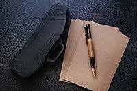 Vista 3 de Whisky Barrel Wood Bolt Action Bolígrafo (JD Whisky Barrel Pen con estuche y repuesto de tinta adicional)