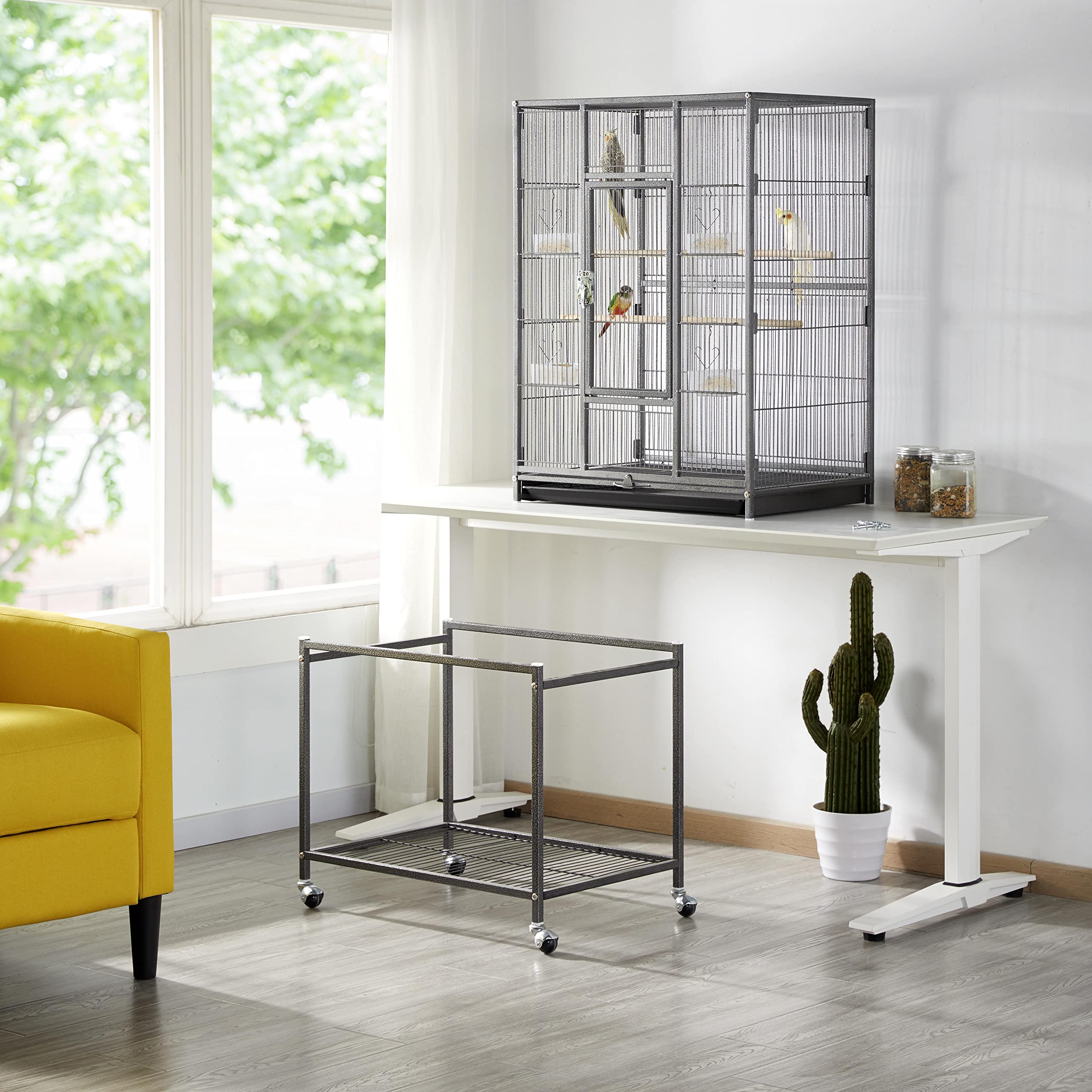 Buy costoffs Large Bird Cage Parrot Cage Metal Budgie Cage Cockatiel