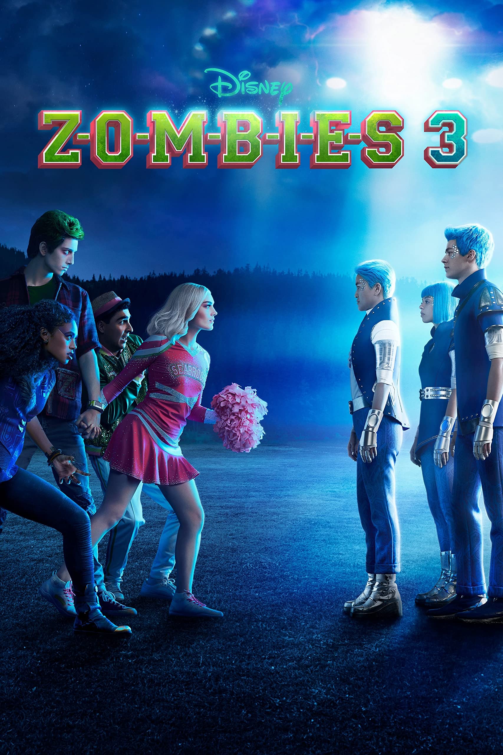 Craftylittlepenguin Zombies 3 Poster 2022 Print Unframed A3 A2 A4 Maxi Art Wall Art Home Decor Movies Cinema Disney- 2121 (Maxi - 61cm x 91cm)