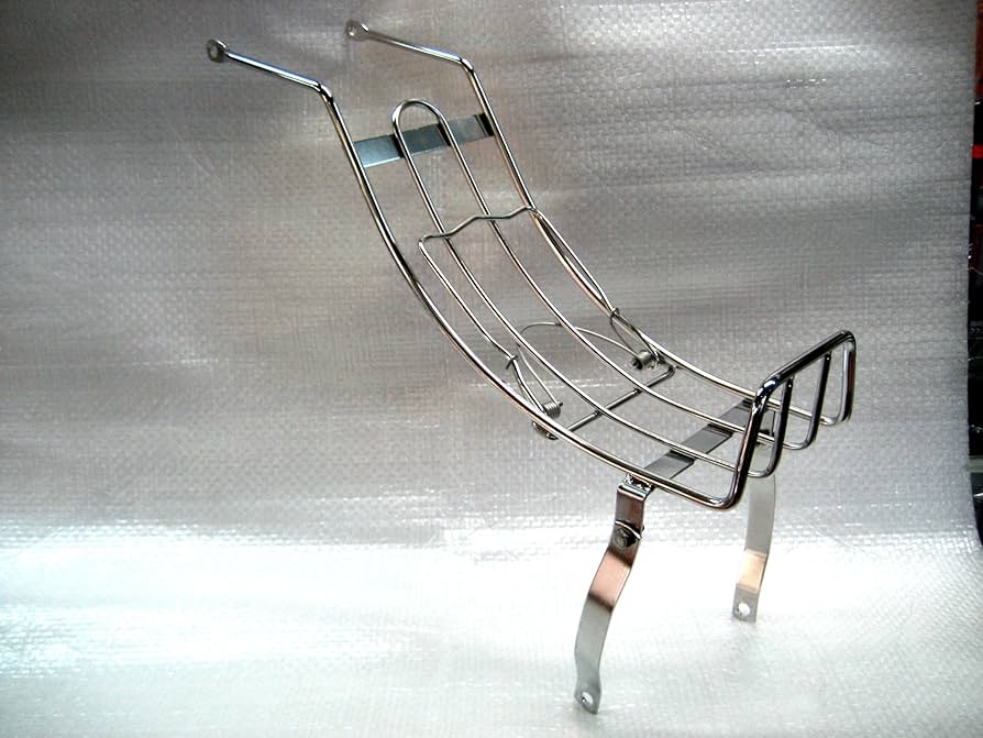 ベトナムキャリア 【ステンレス】ホンダ スーパーカブ C50 C70 C90 DX CM プレスカブ カスタム センターキャリア スクエアタイプ■