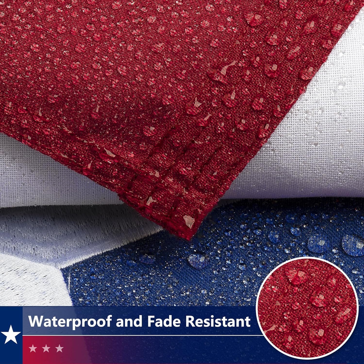 Texas Flag 3x5 Ft Ultra Durable TearProof for Outside, Longest Lasting, Super Tough Fade Resistant, High Wind TX Outdoor Flags Embroidered Stars, Sewn Stripes, Brass Grommets - Image 4