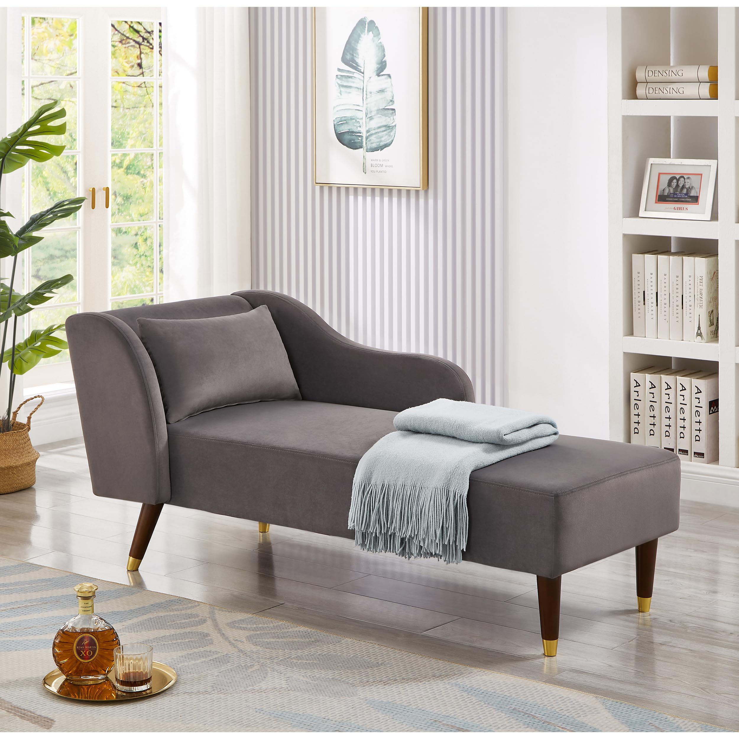 Ultra Modern Chaise Chair Jolie Mid Century Modern Fabric Chaise