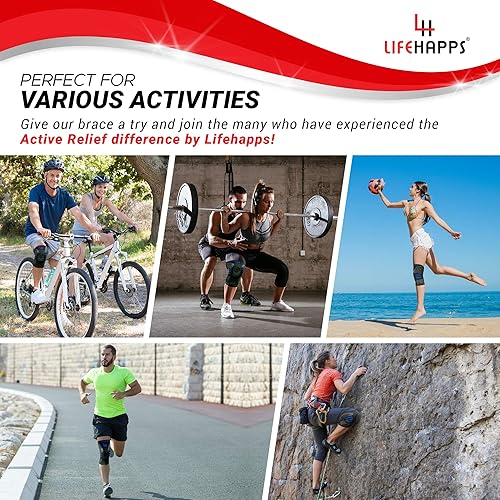 Miniatura 4 de Rodillera de alivio activo para rótula, rodillera de compresión con estabilizadores laterales para artritis, dolor en las articulaciones, desgarros