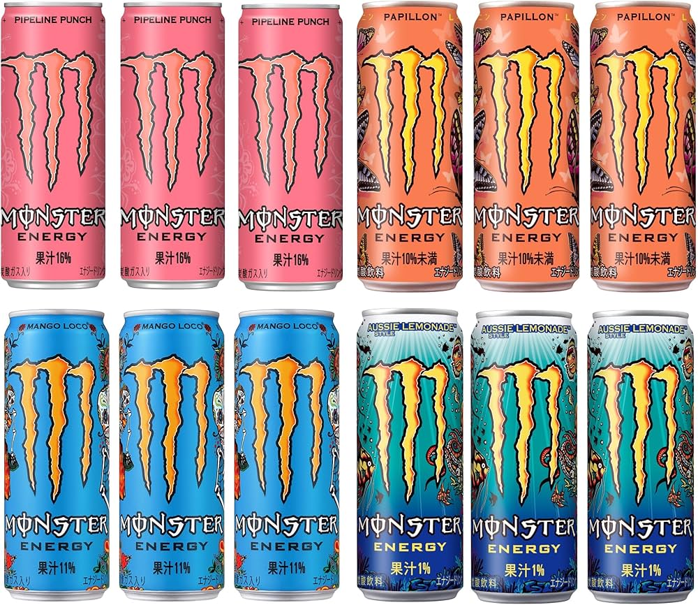 Amazon.co.jp: モンスター アサヒ飲料 ジュース アソートセット 12本