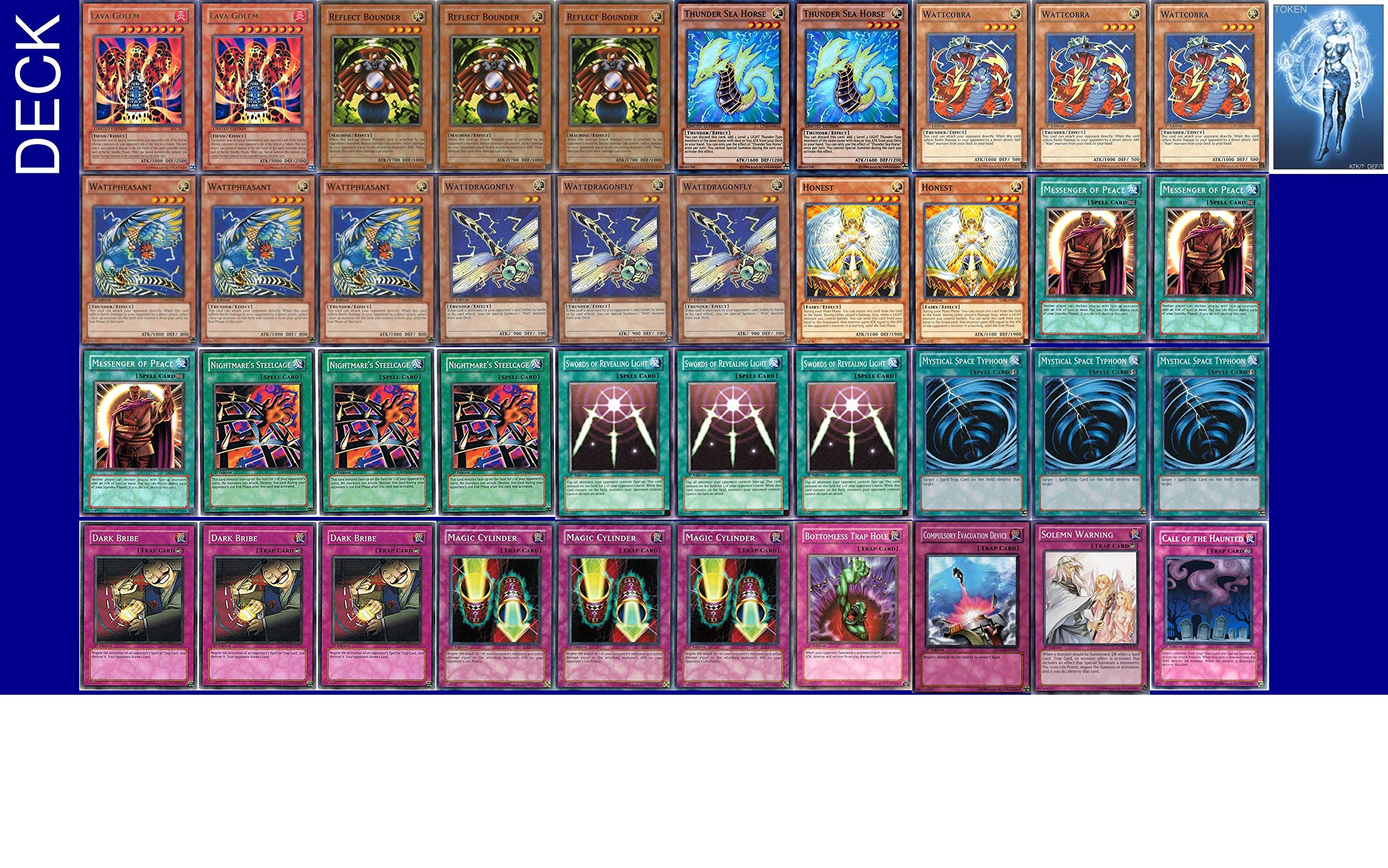 YU-GI-OH! YUGIOH Tournament Ready Watt Burn Deck con Exclusivo Token para  Juegos de Fantasma : Amazon.com.mx: Juguetes y Juegos