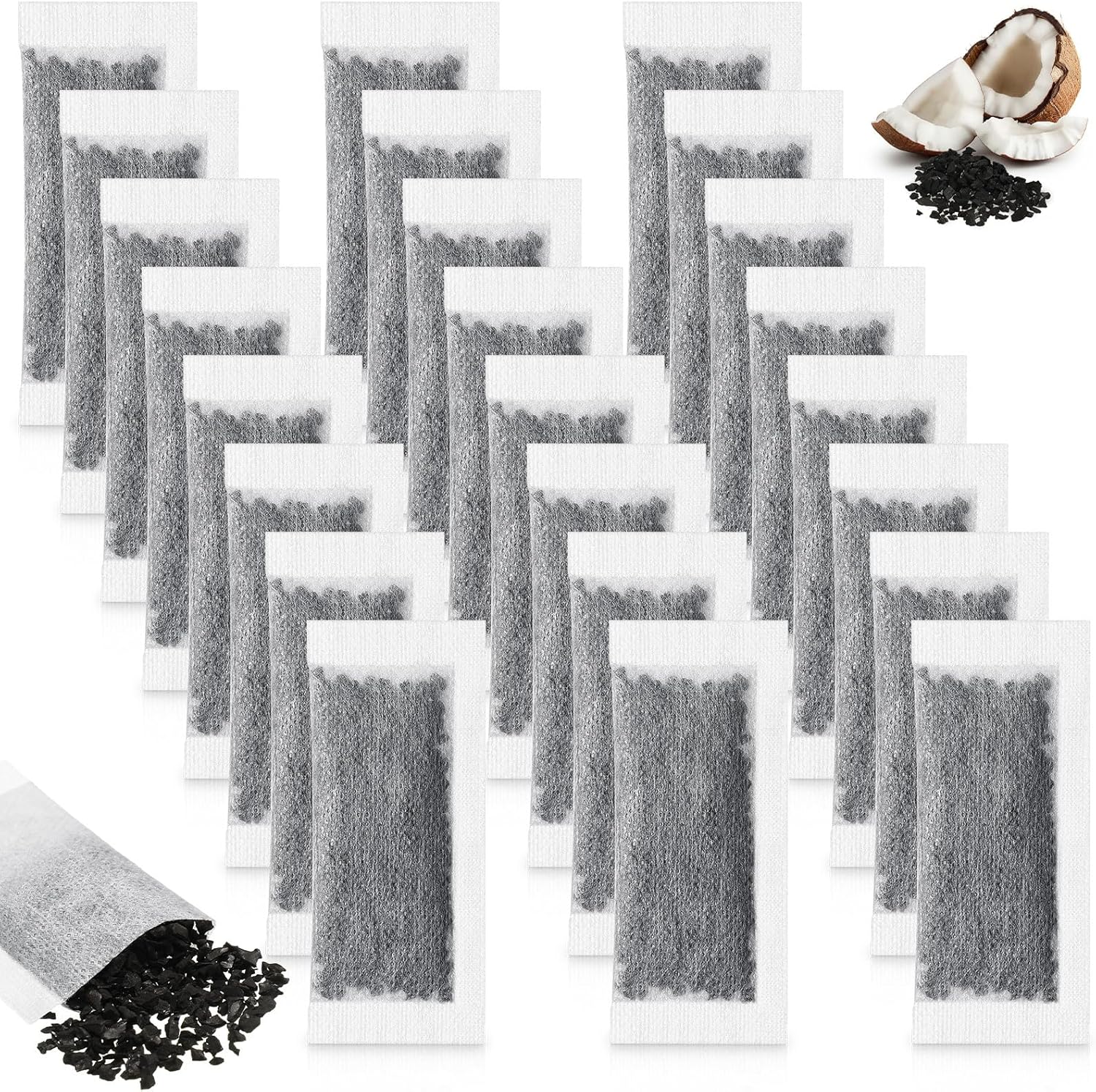 48 Packs Replacement Activated Charcoal Distiller Filters Coconut Shell