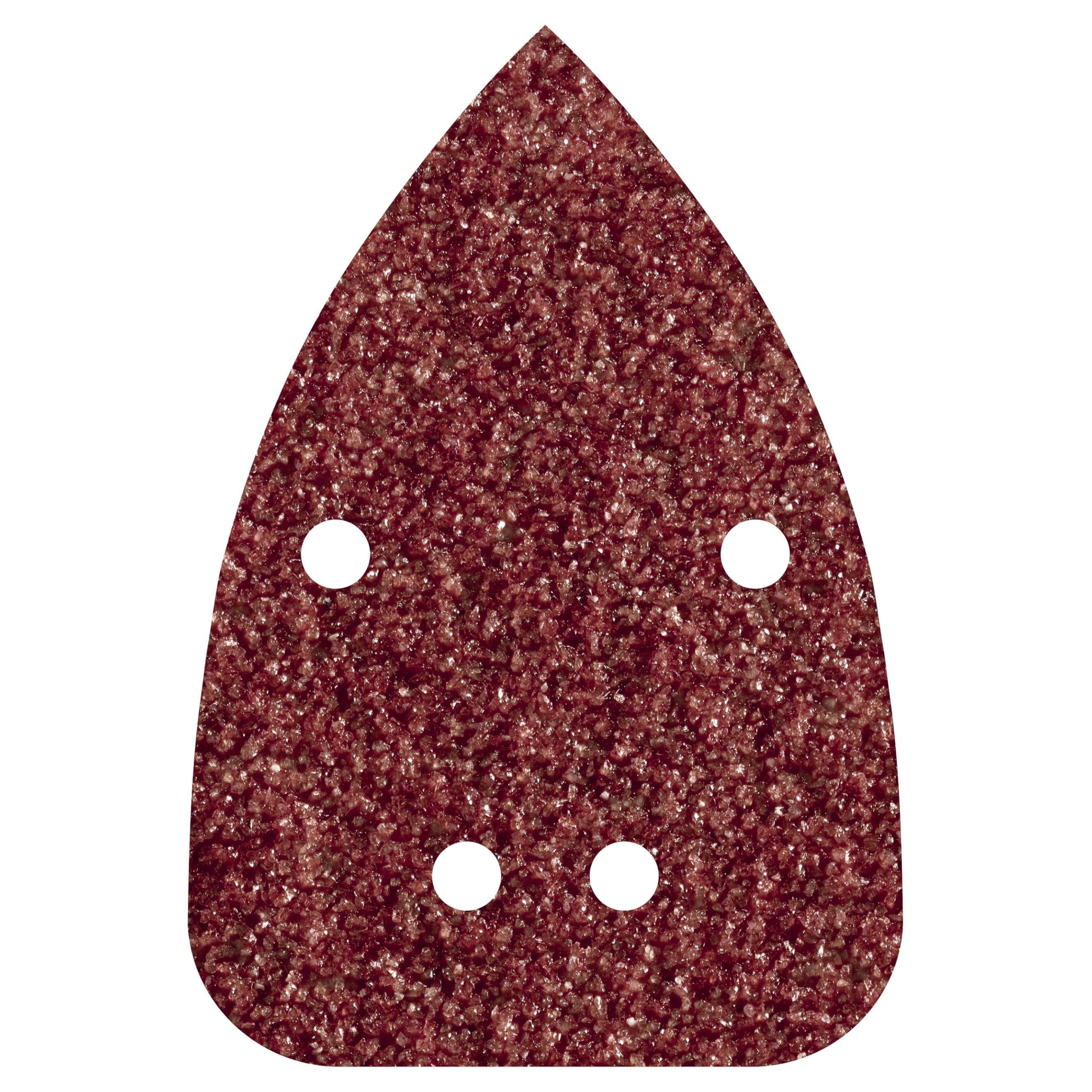 Wolfcraft (L) Hojas De Lijar Adhesivas, Corindón Grano 80; Perforadas Pack 10