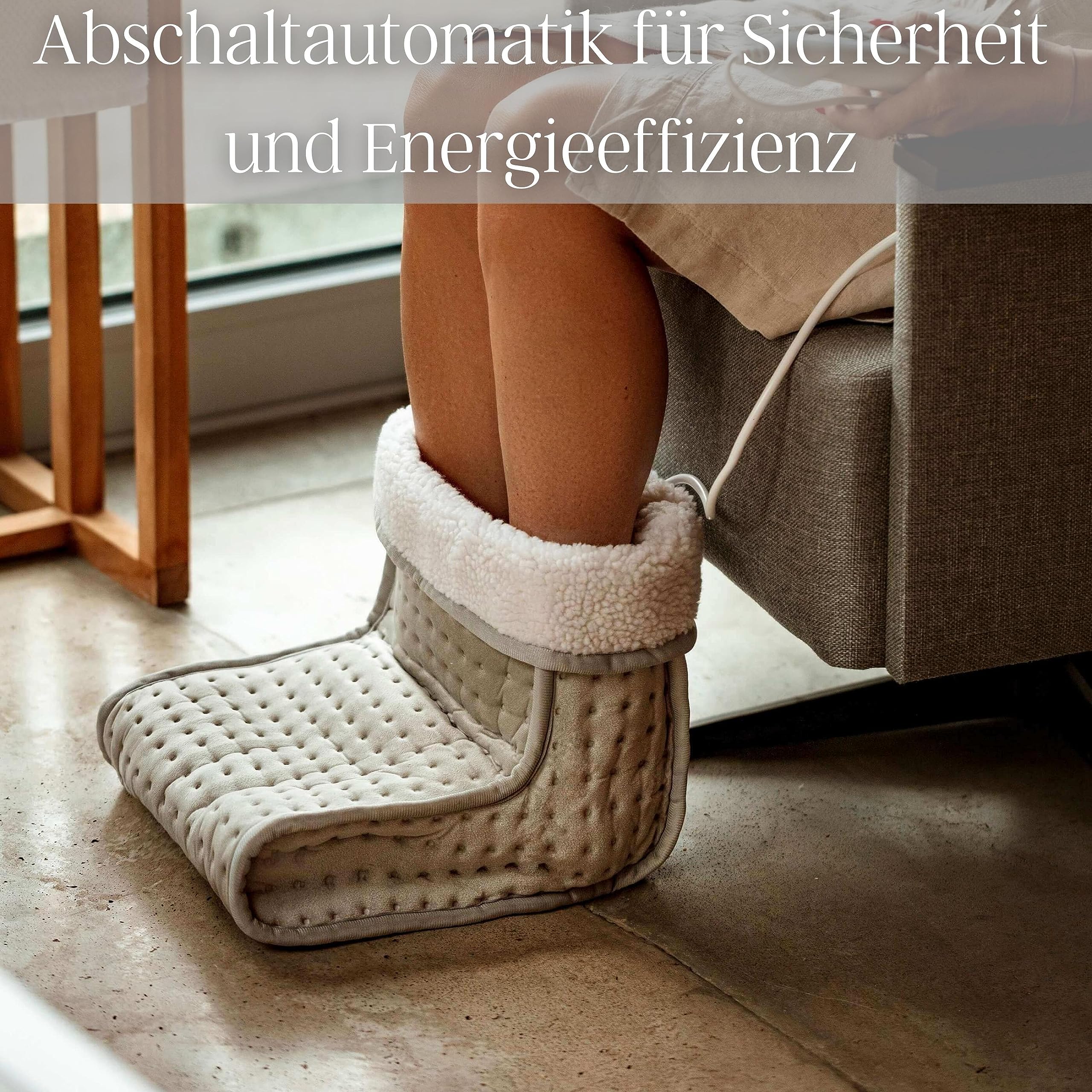 Elektrischer Fußwärmer | Wärmekissen | 4 Heizstufen | Elektrische Fußheizung | Heizmatte | Fusswärmer | Wärmetherapie | Fußpflege für Zuhause | 100 Watt |