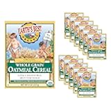 Organic Baby Food, Organic Whole Grain Oatmeal Baby Cereal, Non-GMO, Easily Digestible and Iron Fortified Baby Food, 8 oz Box (Pack of 12)