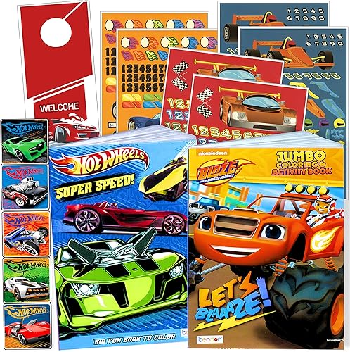 Blaze and The Monster Machines - Libro para colorear y calcomanías.