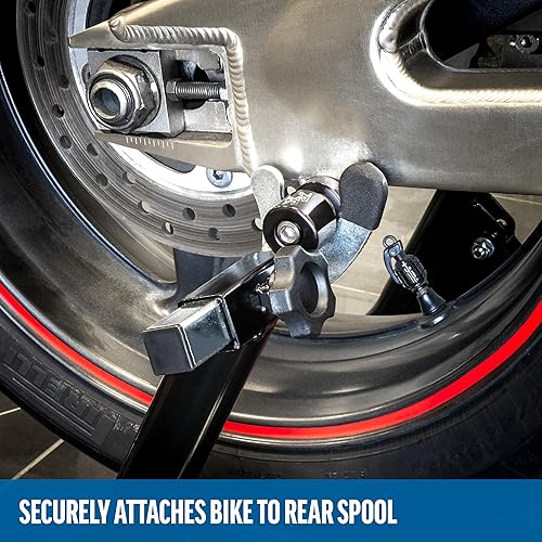 Miniatura 9 de Soportes de elevación para motocicleta con ruedas Dolly, horquilla delantera y accesorios de elevación de carrete trasero, compatibles con Suzuki