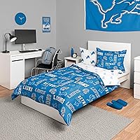 Vista 37 de FOCO Unisex-Adult NFL Team Logo Bed in a Bag Comforter, Sheets, Pillow Cases Bedding 5-Piece Set