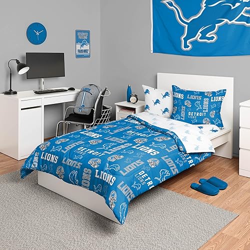 Miniatura 37 de FOCO Unisex-Adult NFL Team Logo Bed in a Bag Comforter, Sheets, Pillow Cases Bedding 5-Piece Set