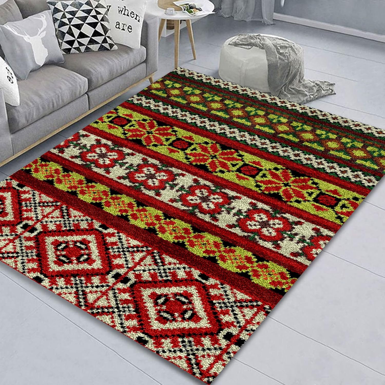 ZIVER Latch Hook Kits For Adults,Latch Hook Kits Rug Making Kits For