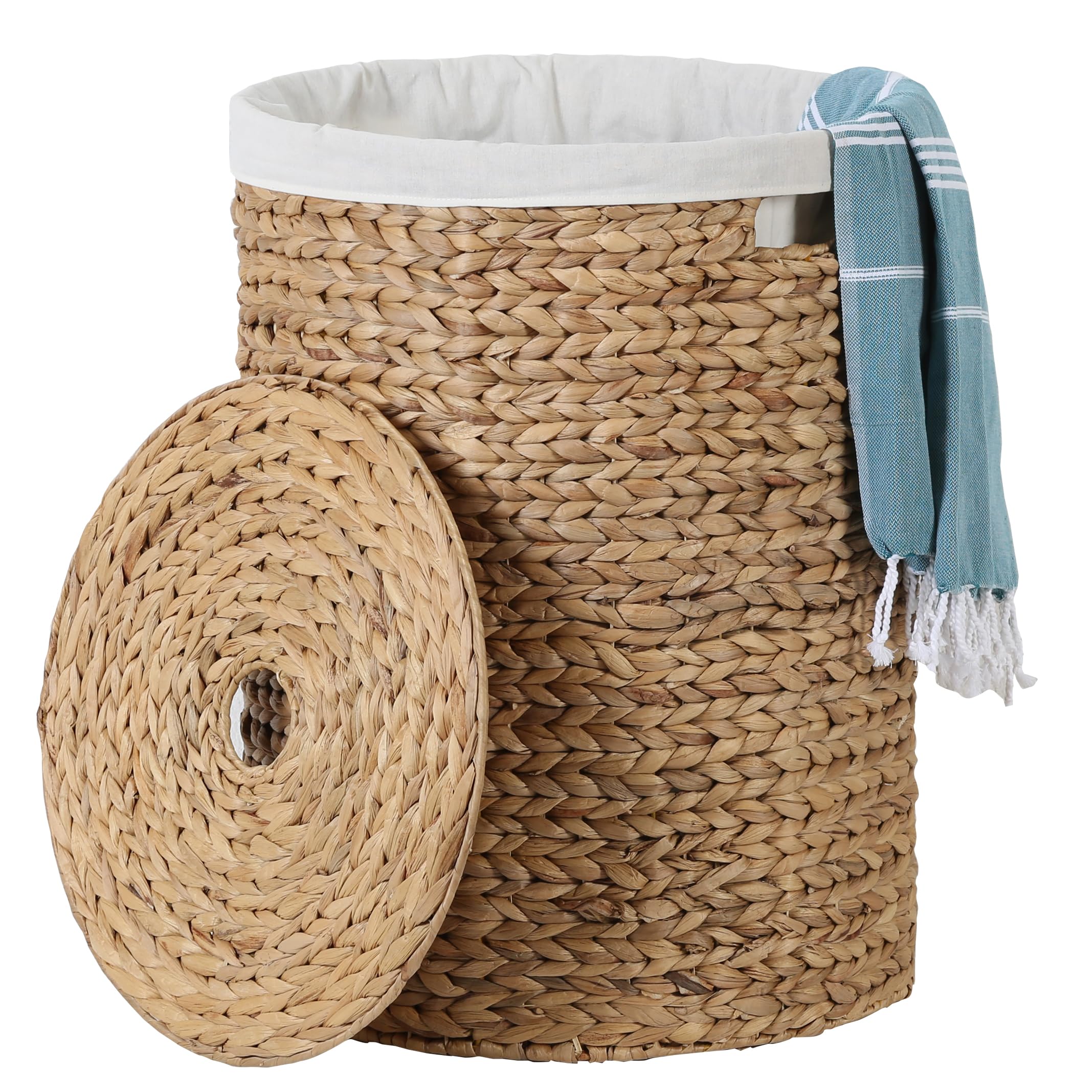 5Five Wasmand deksel Rotan - beige - kunststof - 40L | Leen Bakker 5Five Wasmand deksel Rotan - beige - kunststof - 40L | Leen Bakker