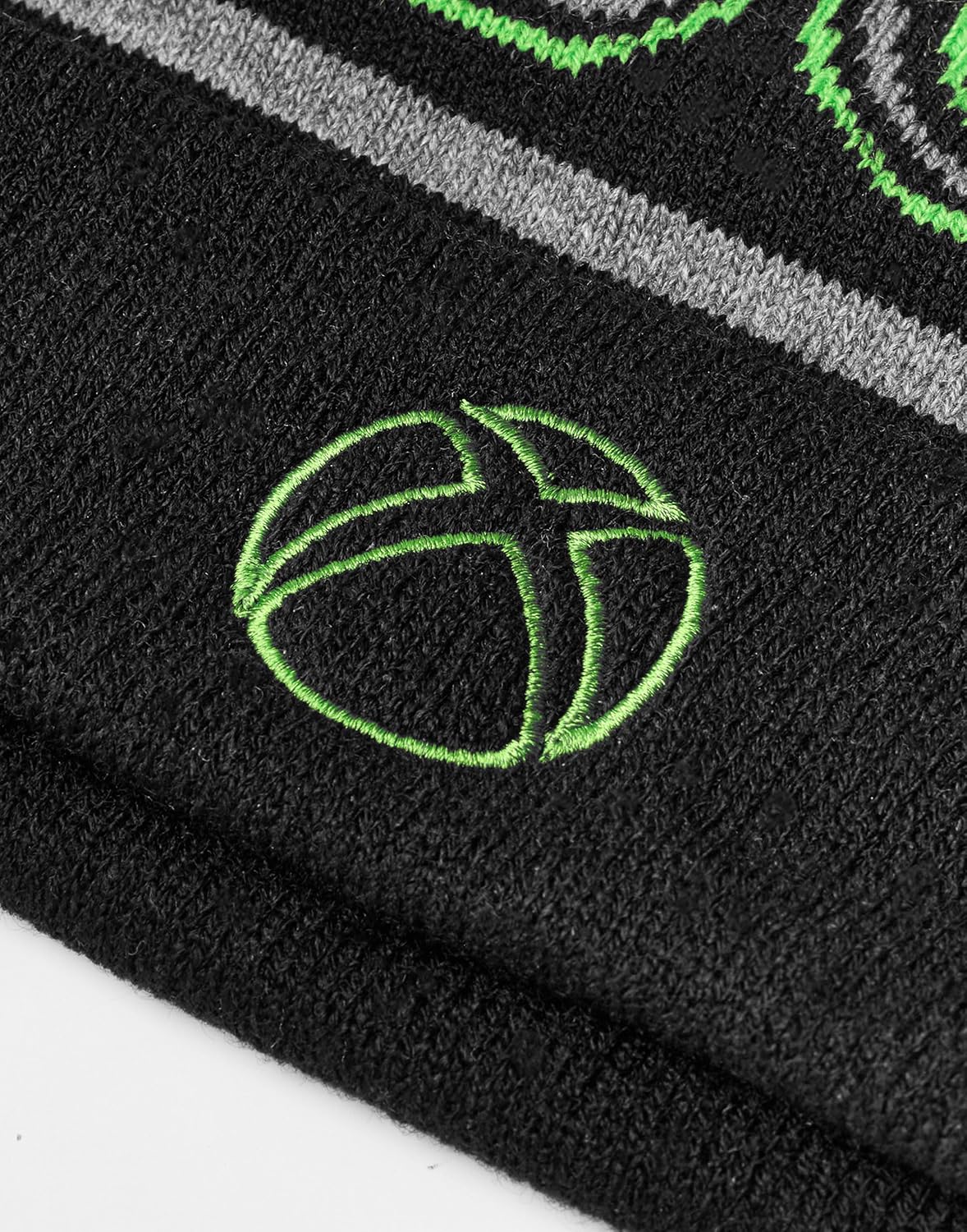 Xbox Boys Beanie Hat in Black | Knitted Winter Hat with Embroidered Icon for Kids | Childrens One Size Warm Cuffed Beanie Hat for Gamers | Microsoft Games Console Merchandise Gift