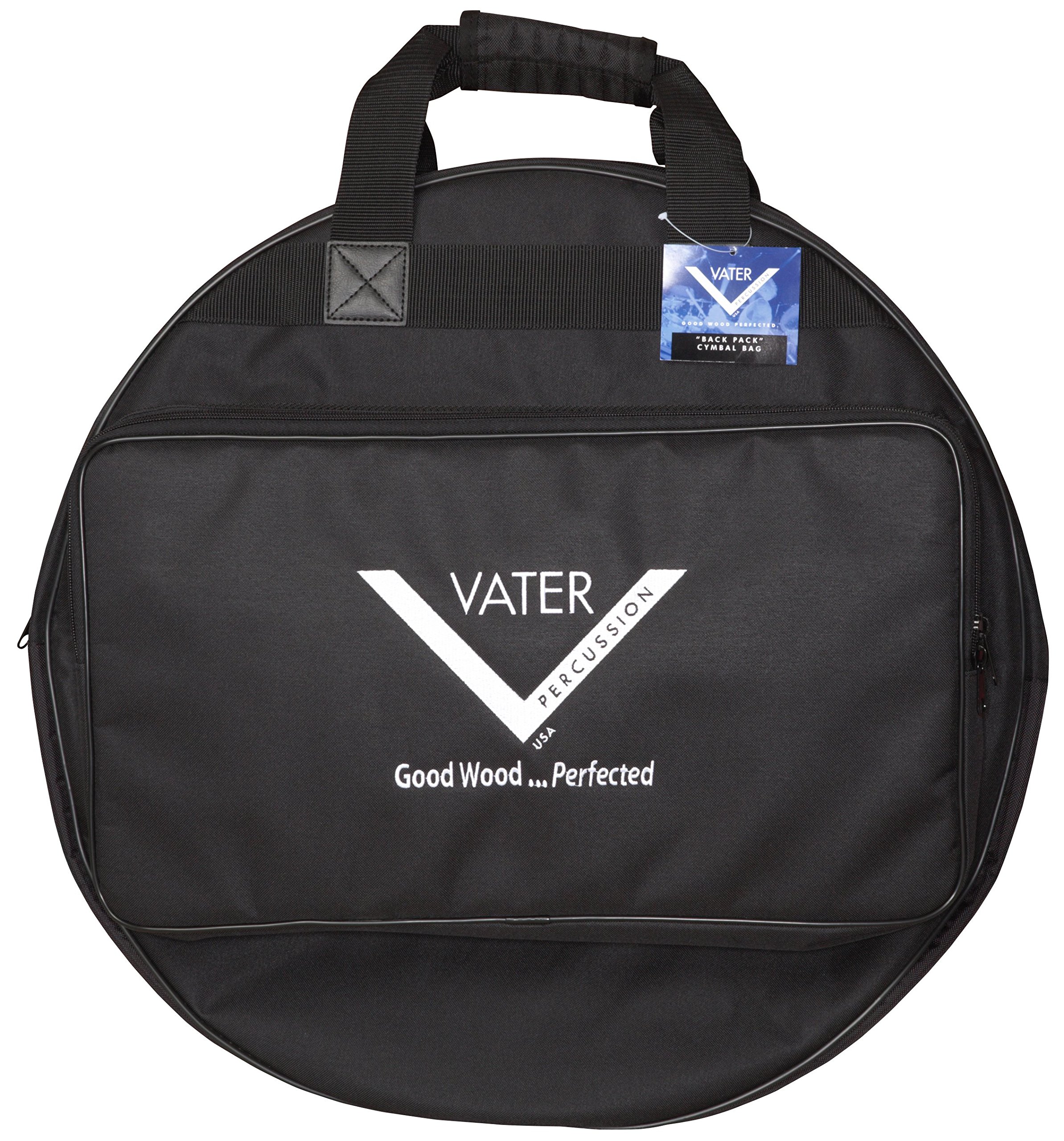 Vater Drumsticks VCYBB - Back Pack Cymbal Bag - Black