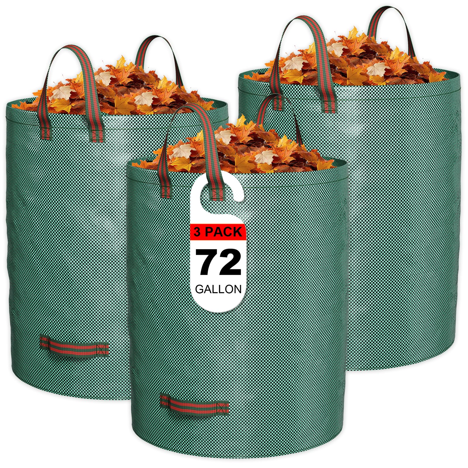 Amazon.com : GreatBuddy 72 Gallon Leaf Bags Reusable 3 Pack, Heavy