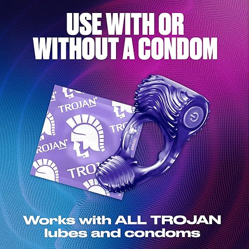 Miniatura 6 de Trojan Vibrations - Anillo vibrador para parejas en tándem - 1 unidad