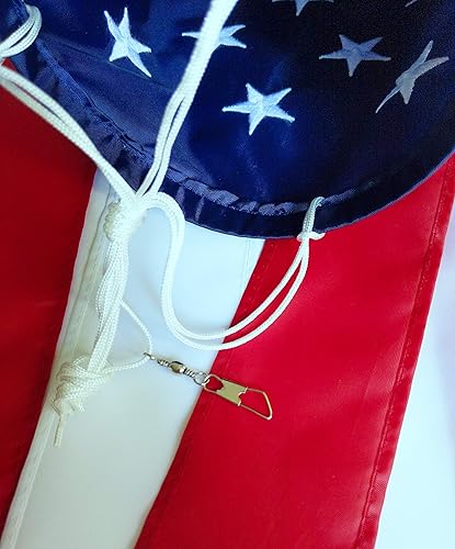 Miniatura 6 de USA Liberty Flowers Windsock  Decoración patriótica duradera para colgar al aire libre  patio, jardín, patio  48 pulgadas