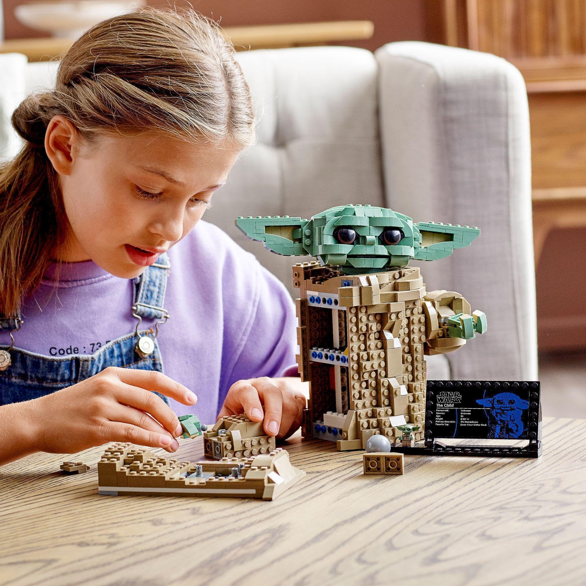 LEGO 75318 Star Wars Dziecko z serialu „The Mandalorian: Zestawy do budowania, Klocki, Kolekcjonerski dla dzieci od 10 roku życia (1073 elementy) | Duży, buduj i zbieraj, dla fanów w wieku od 10 lat, świetna dekoracja pokoju, pomysł na prezent dla dzieci