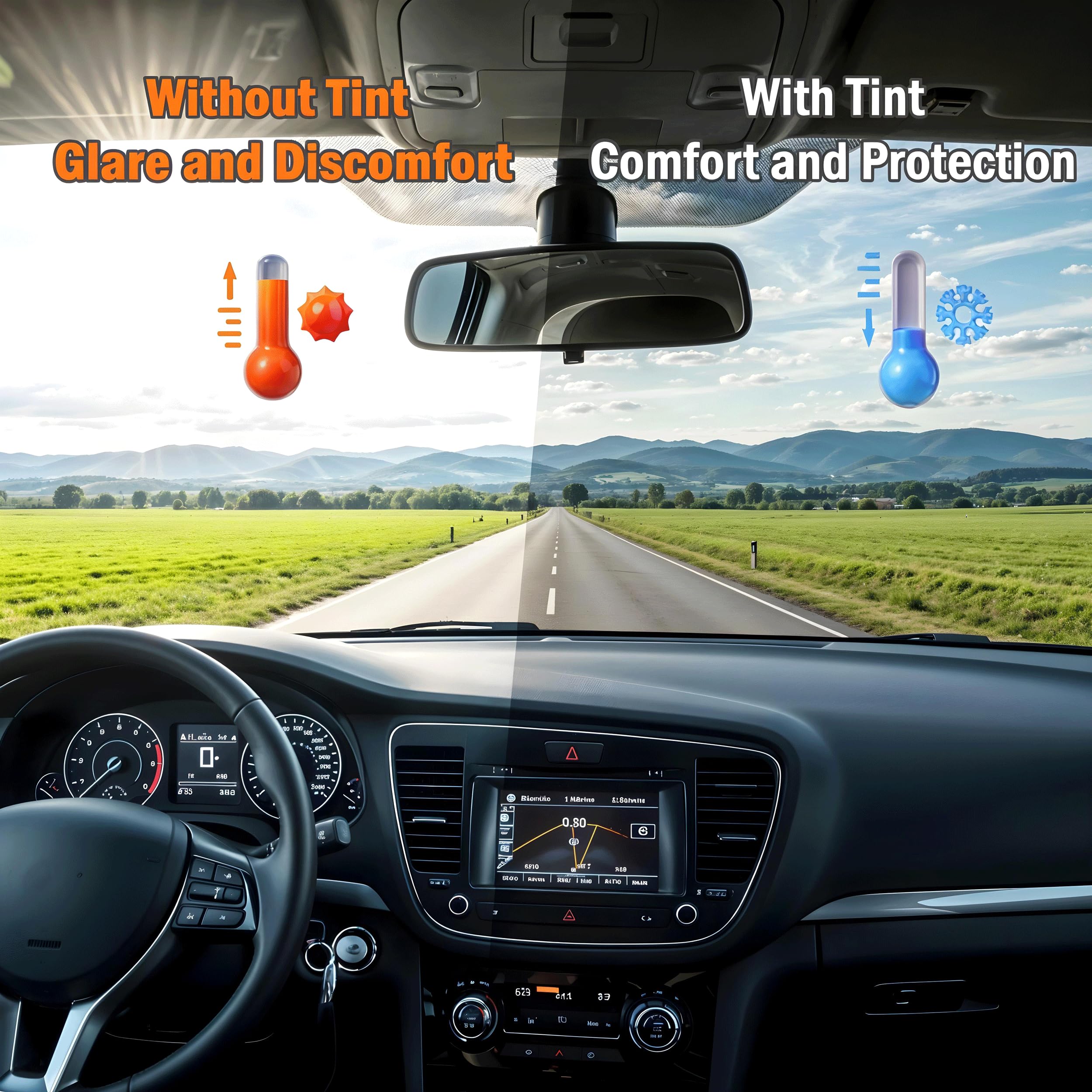 TINTCOM Lámina Tintada Precortada para Hyundai I10 5 Puertas Compacto 2013-2018 - (05% Super Negro) - Cristales Laterales Traseros y Luneta - Protección UV, Reducción de Calor, Ajuste Exacto