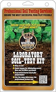 Whitetail Institute Laboratory Soil Test Kit, Ensures The Most Successful Deer Food Plot Possible, Professional Consultation Included, Receive Results Within One Week