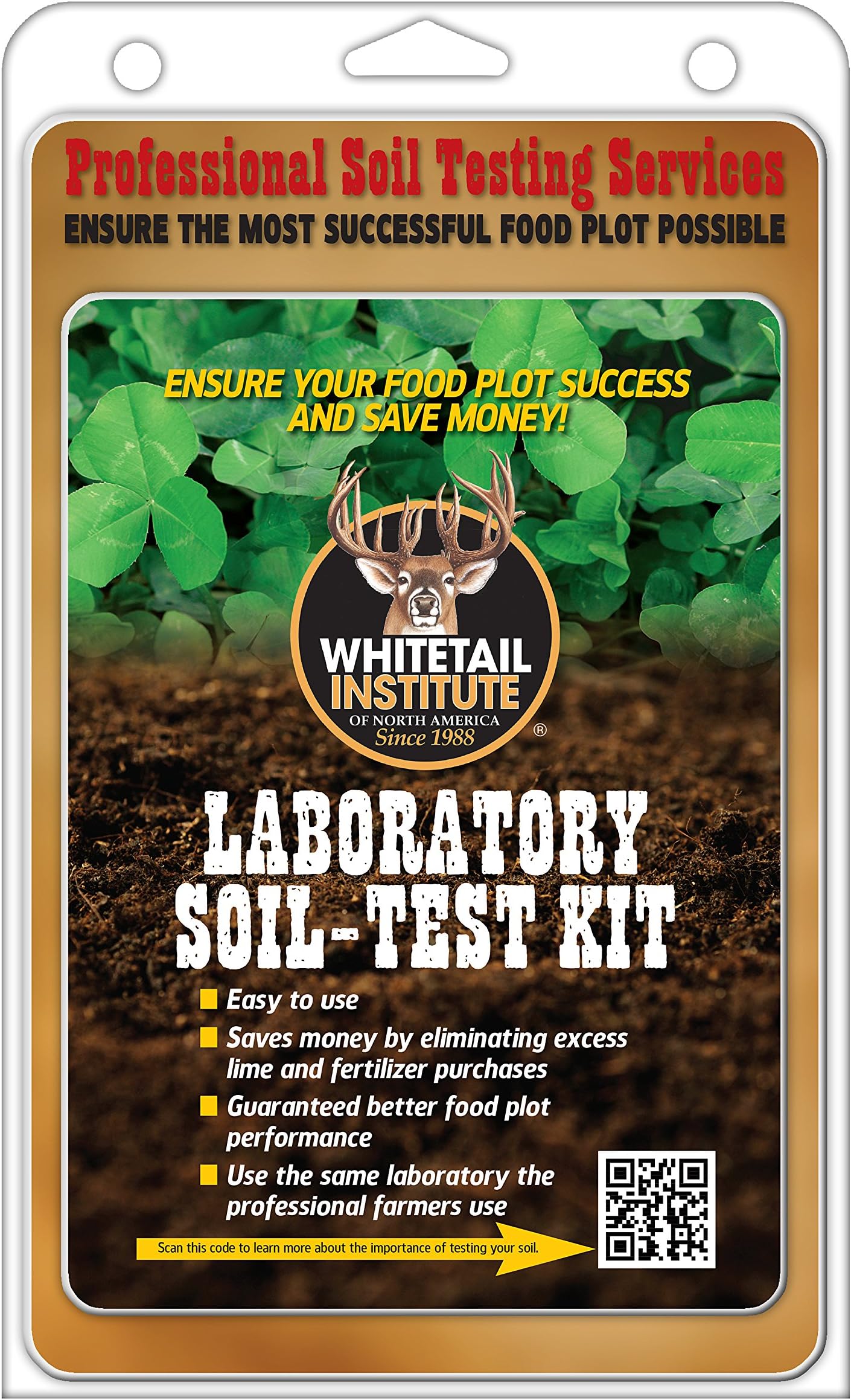 Laboratory Soil Test Kit, Ensures The Most Successful Deer Food Plot Possible, Professional Consultation Included, Receive Results Within One Week
