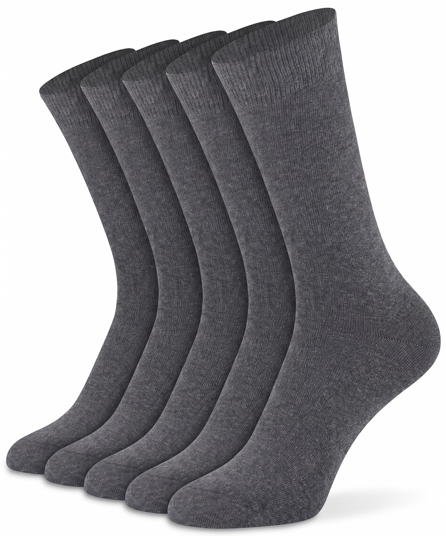 Mysocks Unisex Extra Fine Combed Cotton Crew Socks |5 Pairs Set | Seamless Toe | Make Your Steps Enjoyable