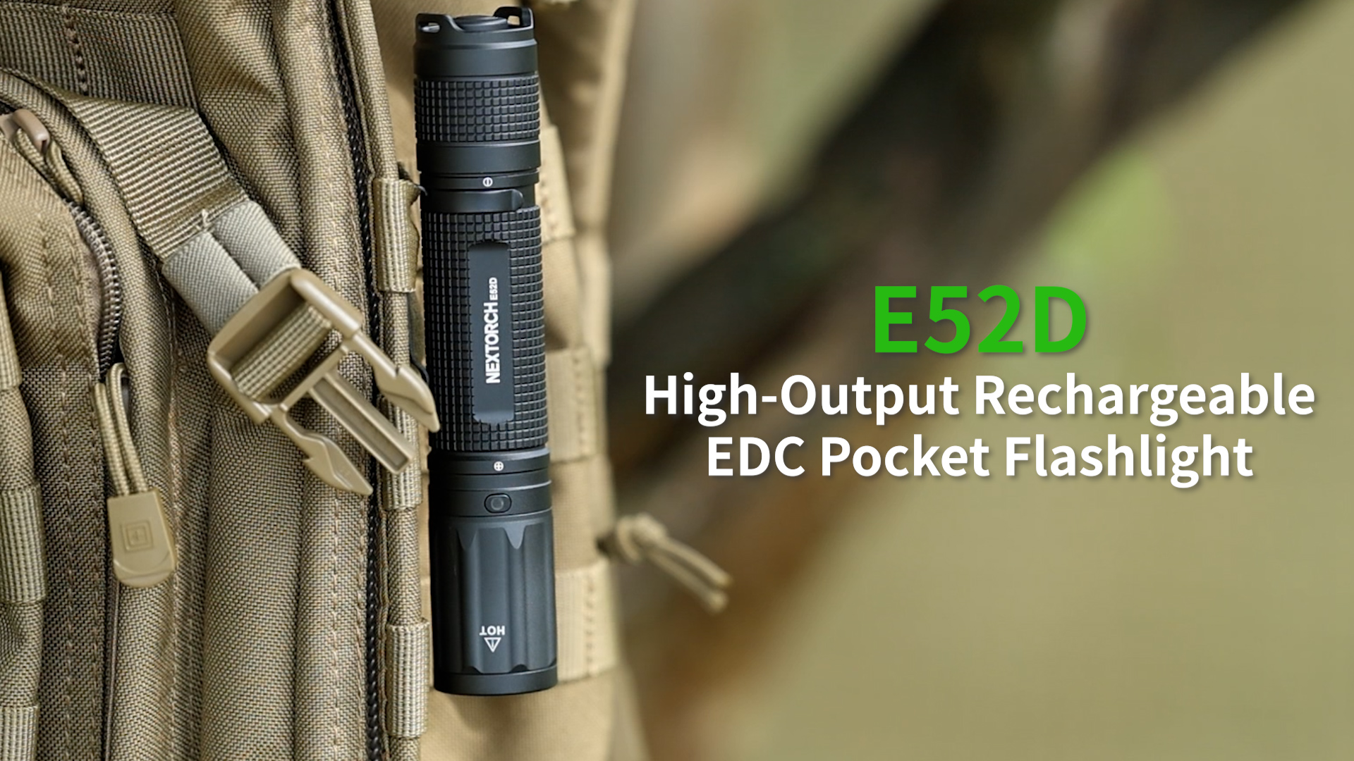 NEXTORCH E52D Rechargeable Flashlight High Lumen, 3700 Lumen