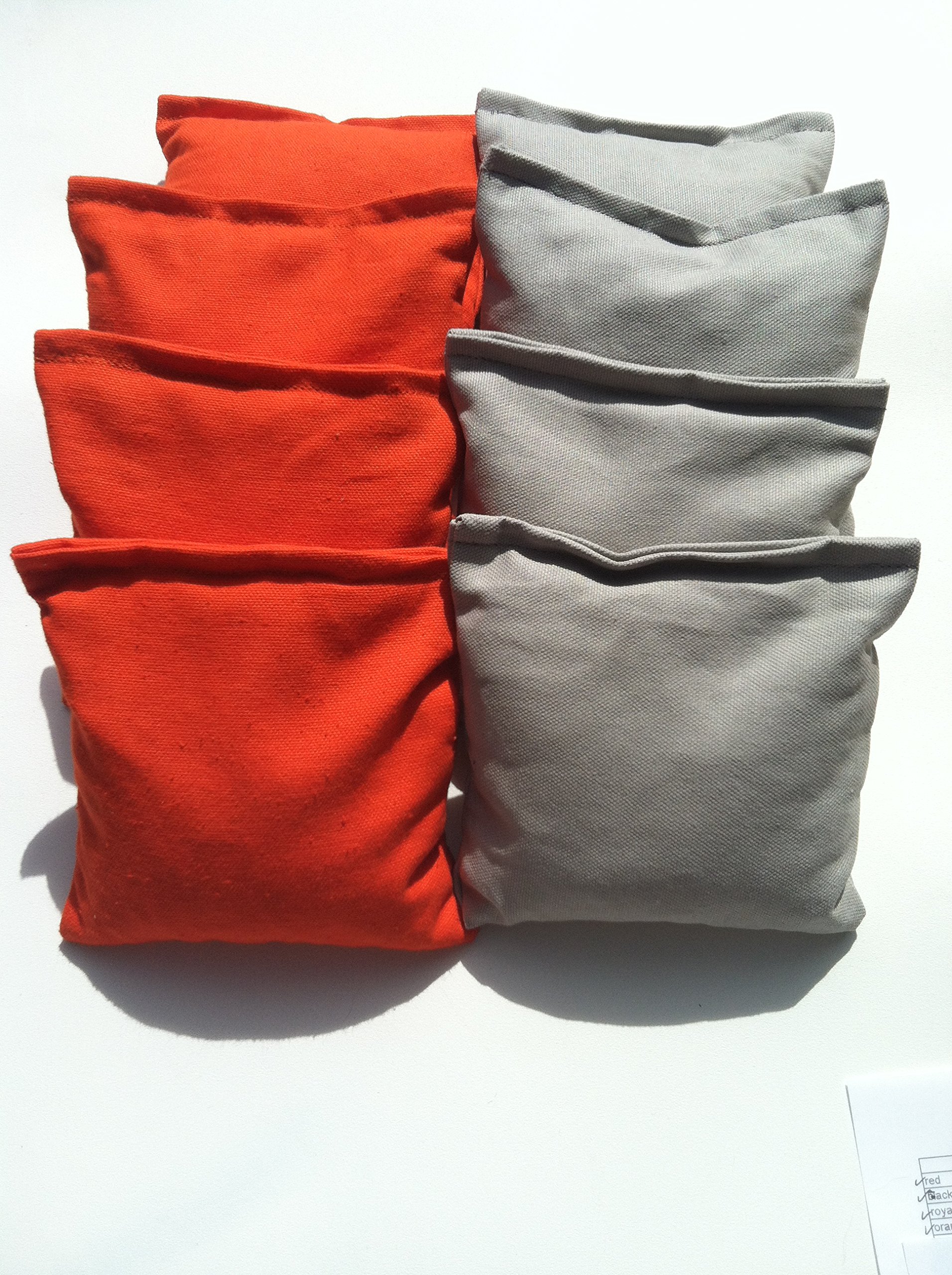 Amazon.com: Standard Bags Color: Orange and Gray Cornhole Bags : Toys &  Games